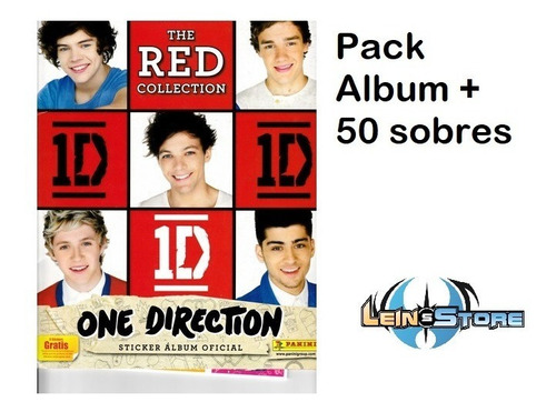  Álbum + 50 Sobres One Direction The Red Collection Panini