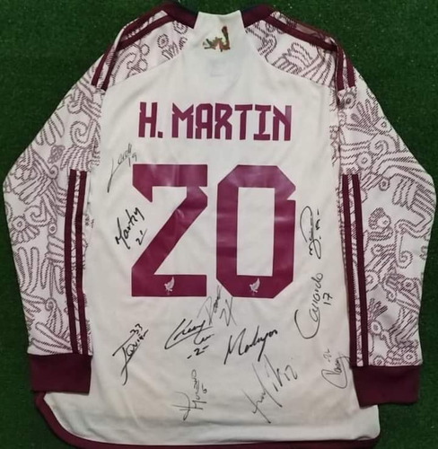 Jersey Autografiado Mexico Henry Martin