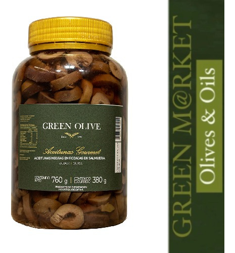 Aceitunas Negras Rodajas Nº0 Green Olive X 1/2k.