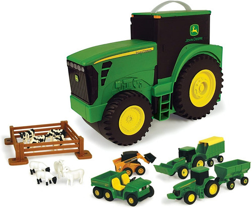 John Deere Tractor Portátil Juguete Tomy Color Verde