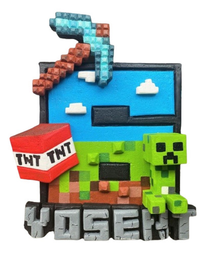 Piñata 3d Minecraft