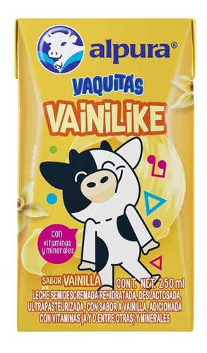 Leche Alpura Vaquitas Sabor Vainilla Vainilike 250 Ml