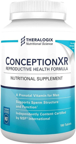 Conceptionxr Fertilidad Masculina Prenatal Hombre X 180 Tabs