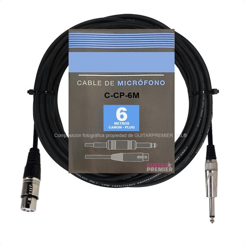 Cable Audio Para Microfono Canon - Plug 6.5 Balanceado 6m