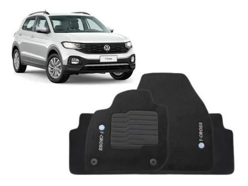 Imagem 1 de 4 de Jogo Tapetes Ecotap Soft Carpete Vw T-cross 19/... 5pcs