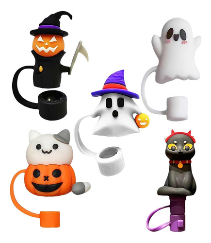 Adornos De Paja De Halloween Para Vasos Cubiertas De Paja De