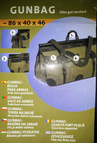 Bolso Porta Armas Marca Gunbag Nuevo