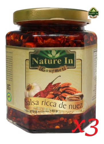 X3 Salsa Ricca De Nuez 270g Nature In Gourmet