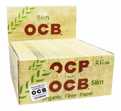 Caixa De Seda Ocb Organic King Size Original