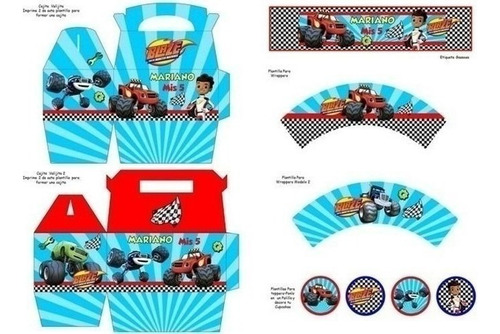 Kit Imprimible Para Tu Fiesta Blaze And The Monster Machines
