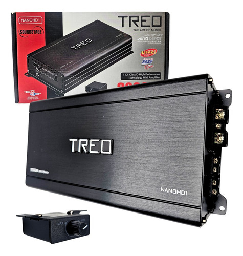 Amplificador Mini 1 Canal Clase D 1600 Treo Nanohd1, 1 Pieza