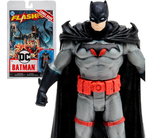 Mcfarlane: Flashpoint - Batman Thomas Wayne Figura Con Comic