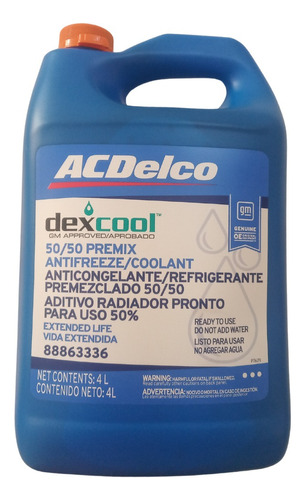 Refrigerante Acdelco Importado 50/50 Original