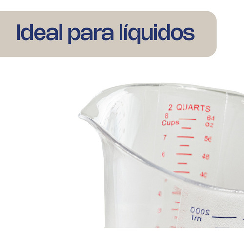 Jarra Medidora 2 Litros Caledonia Japome-2000 Color Transpar