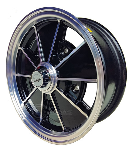 Kit 4 Rodas Aro 15x5.5 Fusca Kombi 5x205 Rlw5 Bd