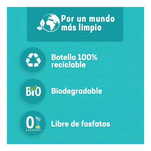 Detergente Mas Cuidado & Frescura Líquido De 4.65 L