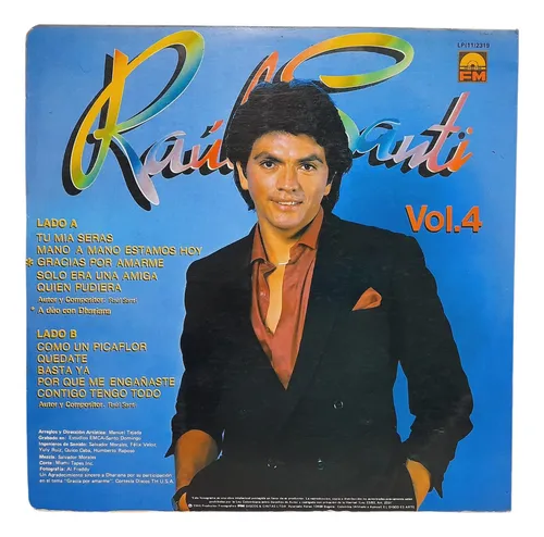 Raúl Santi Vol 4 Como Un Picaflor Colombia Lp Vinilo (Usado)