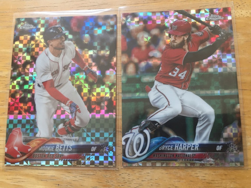 Betts Harper 2 Tarjetas Topps Chrome Xfractor