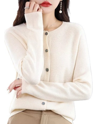 Cashmere Women's Sweighting, Cardigã De Caxemira Con Botones