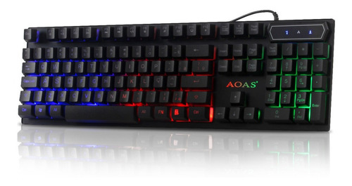 Imagem 4 de 8 de Kit Teclado + Mouse Semi Mecânico Gamer Led Rgb Óptico M800