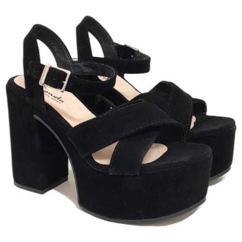 Sandalias Sami Gamuza Black