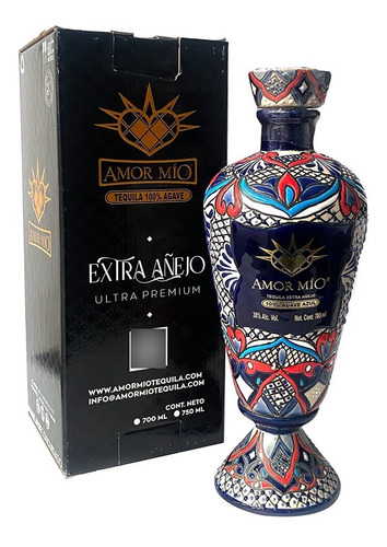 Tequila Amor Mio Extra Añejo 750 Ml