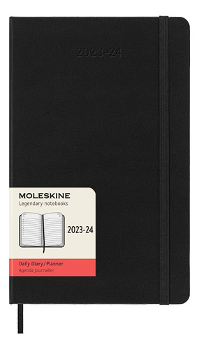 Agenda Diaria Moleskine 2023-2024 18m Tapa Dura Negra (l)