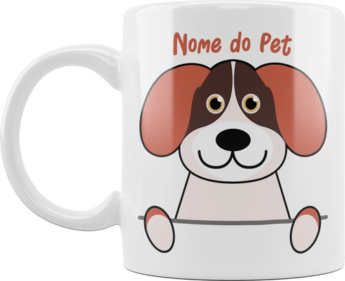 Caneca Xícara Personalizada Nome Cachorro Cachorrinho Pet 04