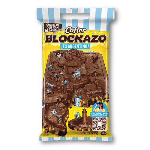 Imagen 2 de 3 de Chocolate Cofler Block x 1 kilo. BLOCKAZO