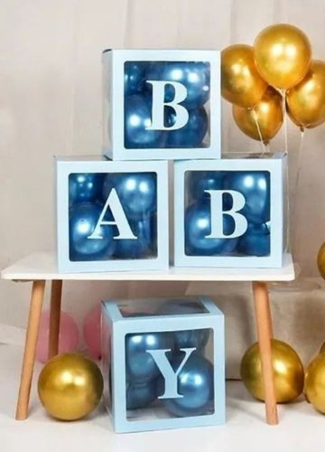 Cubos Para Globos Decorativos Baby Shower Y Cumpleaños