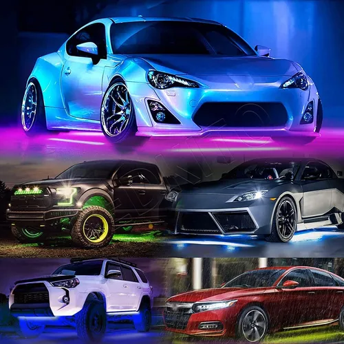 . Coche Chasis Tira De Luces Led Rgb For Autocon App Control