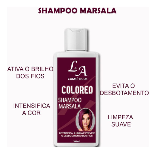 Kt Shampoo E Máscara Tonalizante Marsala Intenso S/amônia