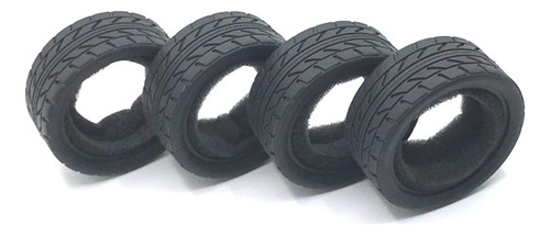 New Juego De Neumáticos De Goma Rc Buggy Diy Escala 1/18