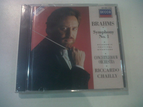 Sinfonía Nº1, Brahms - Cd 1988 Nuevo Cerrado Made In Ger 