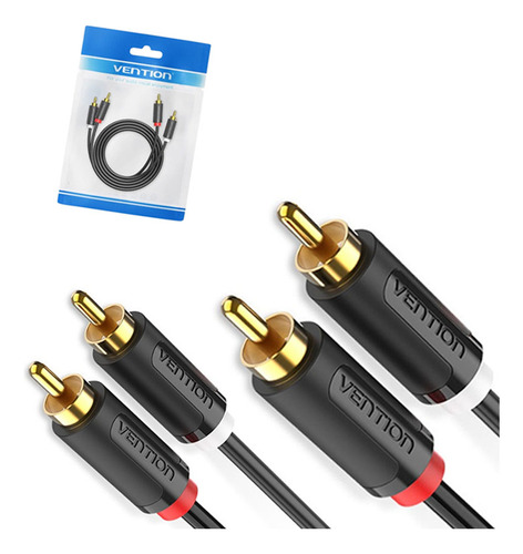 Cable 2 Rca - 2 Rca Hifi Audio 200cm Chapado Oro Mp3 Macho