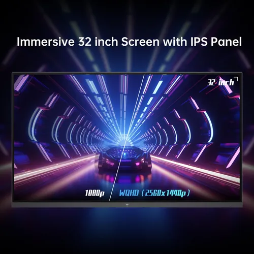 Monitor 2k 32 Pulgadas Qhd 100 Hz Sin Marco Ips Para Juegos