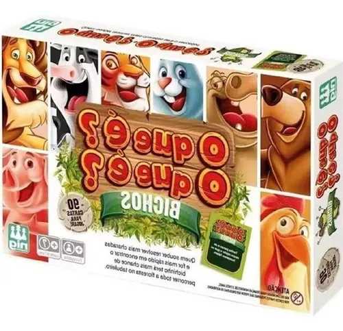 Jogo O Que É O Que É Bichos, Nig Brinquedos