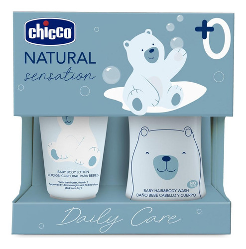 Chicco Set De Crema De Cuerpo 150ml Y Shampoo 200ml.