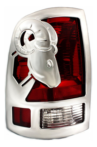 Cubierta Luz Trasera Para Dodge Ram Pickup Abs Cromado Pieza