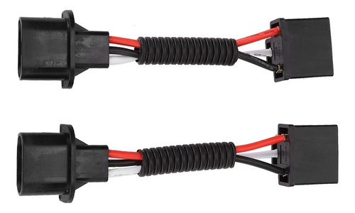 2pcs Para H13 Macho Para Adaptador Fêmea H4 75w Farol