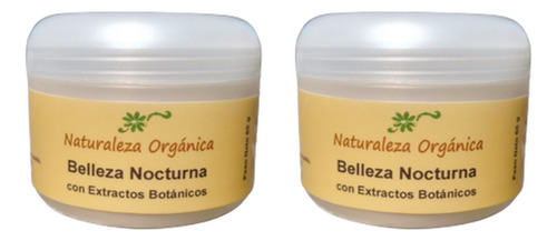 Set 2 Cremas Facial Noche Almendras Jojoba Karite Avena 