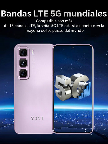 2025 El Más Populares Smartphone Dual Sim Hot 50 Pro+ Android 14 7.3 Pulgadas Pantalla 16gb Ram 512gb Suppora 4g/5g Red Wifi Teléfono Phone Con Gps