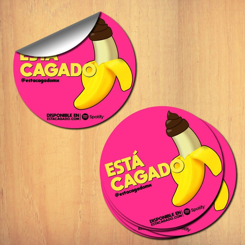 Stickers Promocionales Está Cagado (4 Pack)