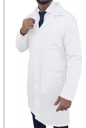 Jaleco Masculino Branco Oxford Médico/professor/enfermeiro