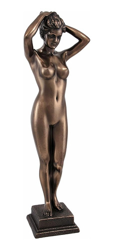 ~? Veronesa Bronceado Acabado De Pie Mujer Desnuda Estatua F