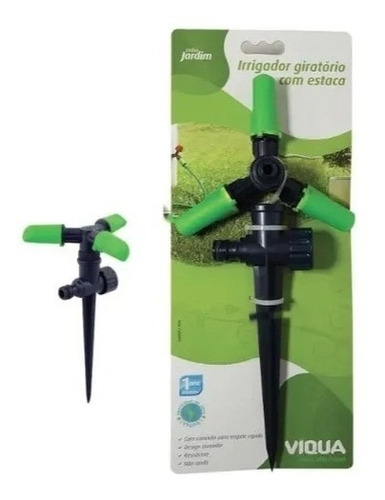 Irrigador Com Estaca Giratório Jardim Víqua