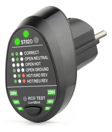 Circuito Eléctrico Breaker Finder Rcd Mestek Polarity Live