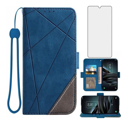 Asuwish Compatible Con Tcl 20xe 5087z - Funda Tipo Cartera Y