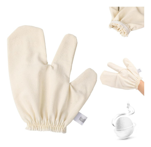 Guantes De Masaje De Seda Cruda Con Pulseras Elásticas