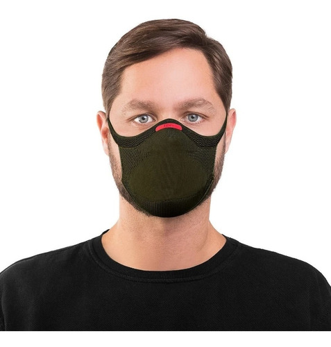 Máscara De Proteção Fiber Knit 3d Esporte Fitness + 1 Refil